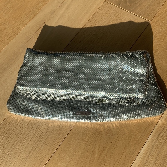 BCBGMaxazria Mesh Fold over clutch - Picture 1 of 7